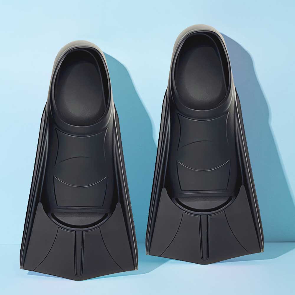 Flippers Swimming - ฟินดำน้ำซิลิโคนแบบสั้น สำหรับดำน้ำตื้น ดำน้ำลึก ฝึกซ้อมว่ายน้ำหน้าอก สำหรับผู้ชายและผู้หญิง