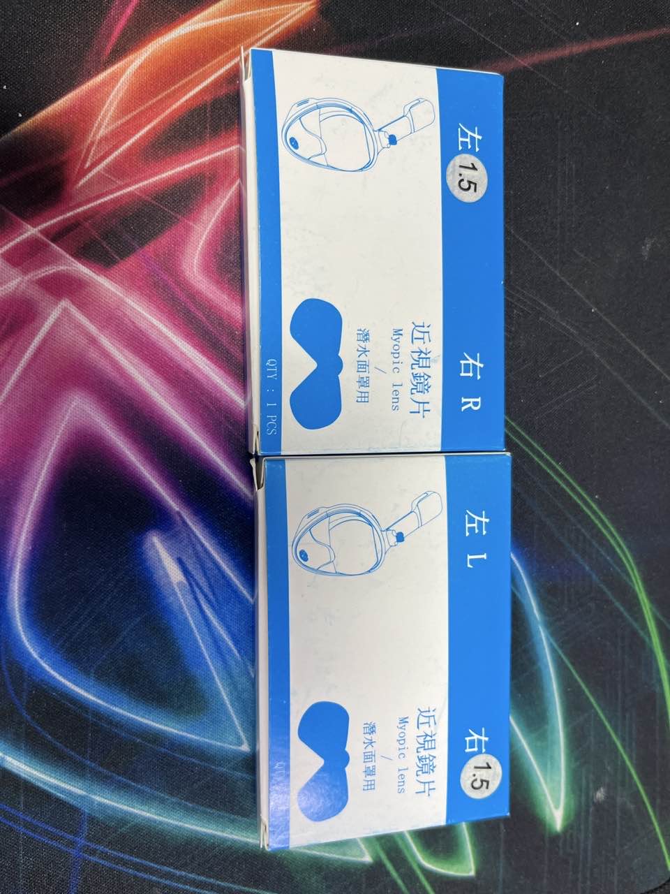 Goggles Swim - เลนส์สายตาสั้น หน้ากากดำน้ำแบบท่อหายใจแห้งสนิท แว่นตาว่ายน้ำสำหรับสายตาสั้น พร้อมหน้ากากและอุปกรณ์เสริม