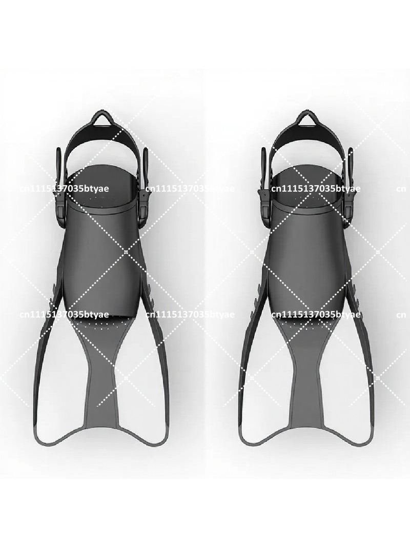 Swim Fins - ครีบดำน้ำแบบผูกเชือกปรับได้สำหรับผู้ชาย อุปกรณ์ฝึกดำน้ำตื้นและว่ายน้ำแบบฟรีสไตล์สำหรับผู้ใหญ่