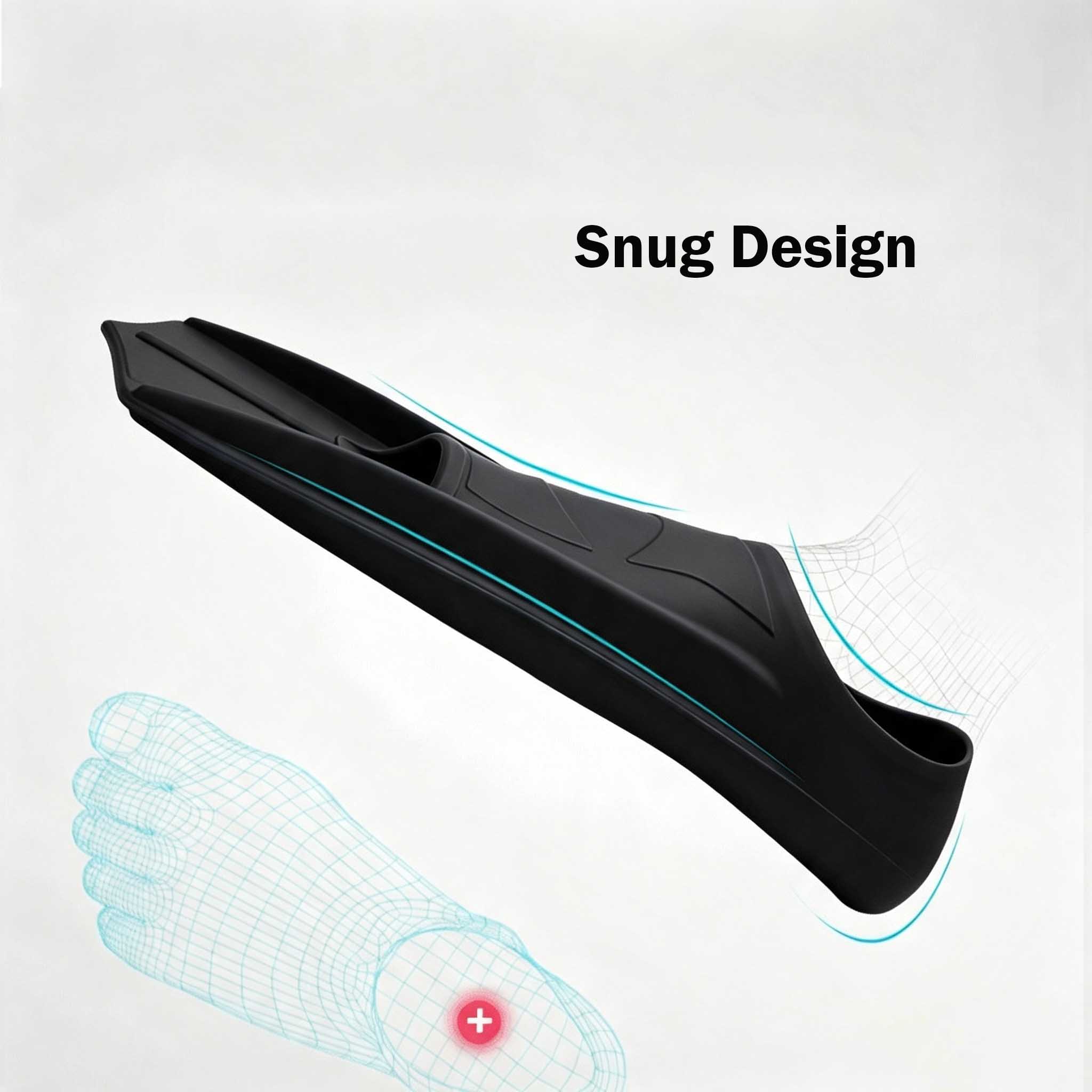 ฟินดำน้ำซิลิโคนแบบสั้น สำหรับด - Flippers Swimming บทวิจารณ์และราคา