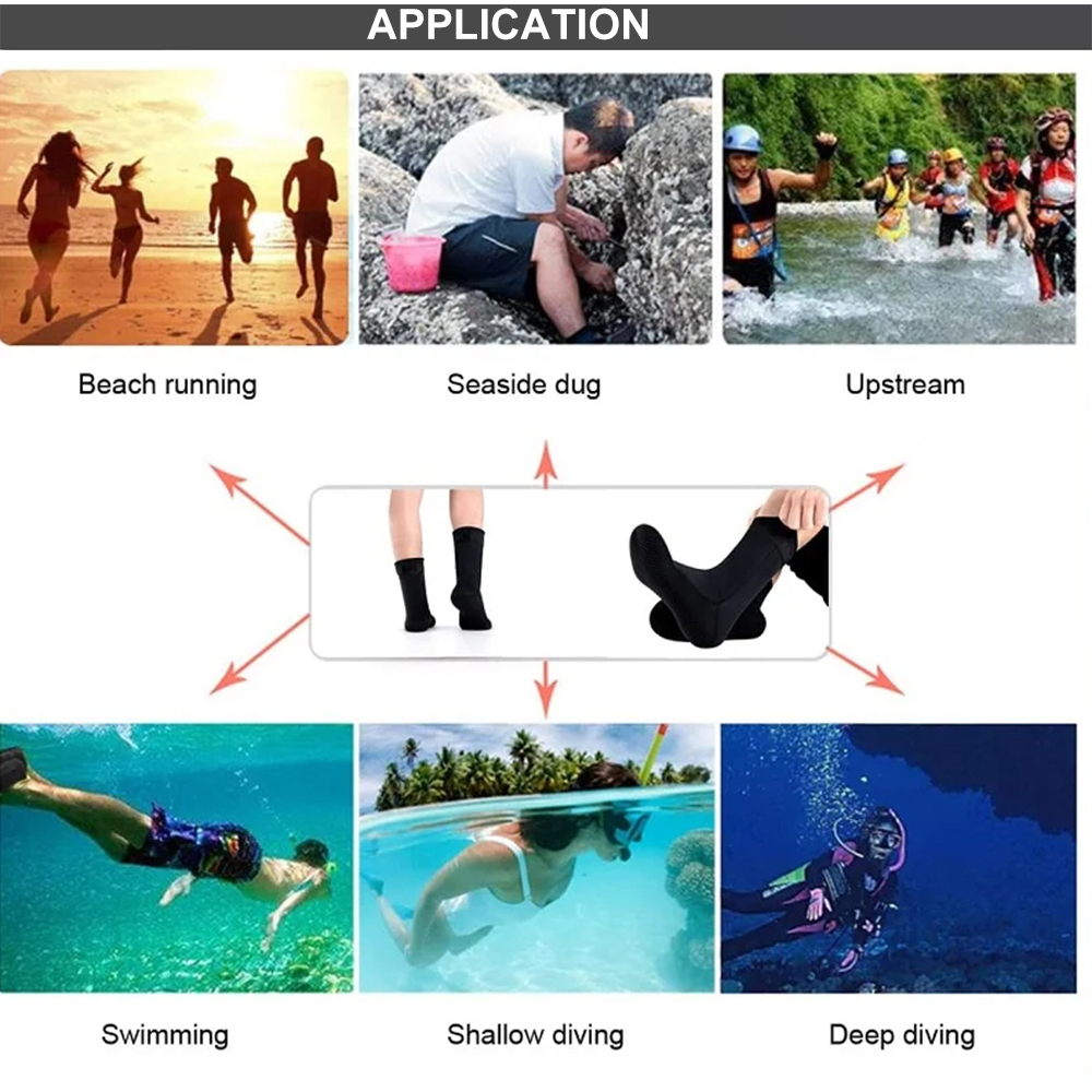 5mm ถุงเท้า Neoprene 3mm ชุดรอ - Flippers Swimming บทวิจารณ์และราคา